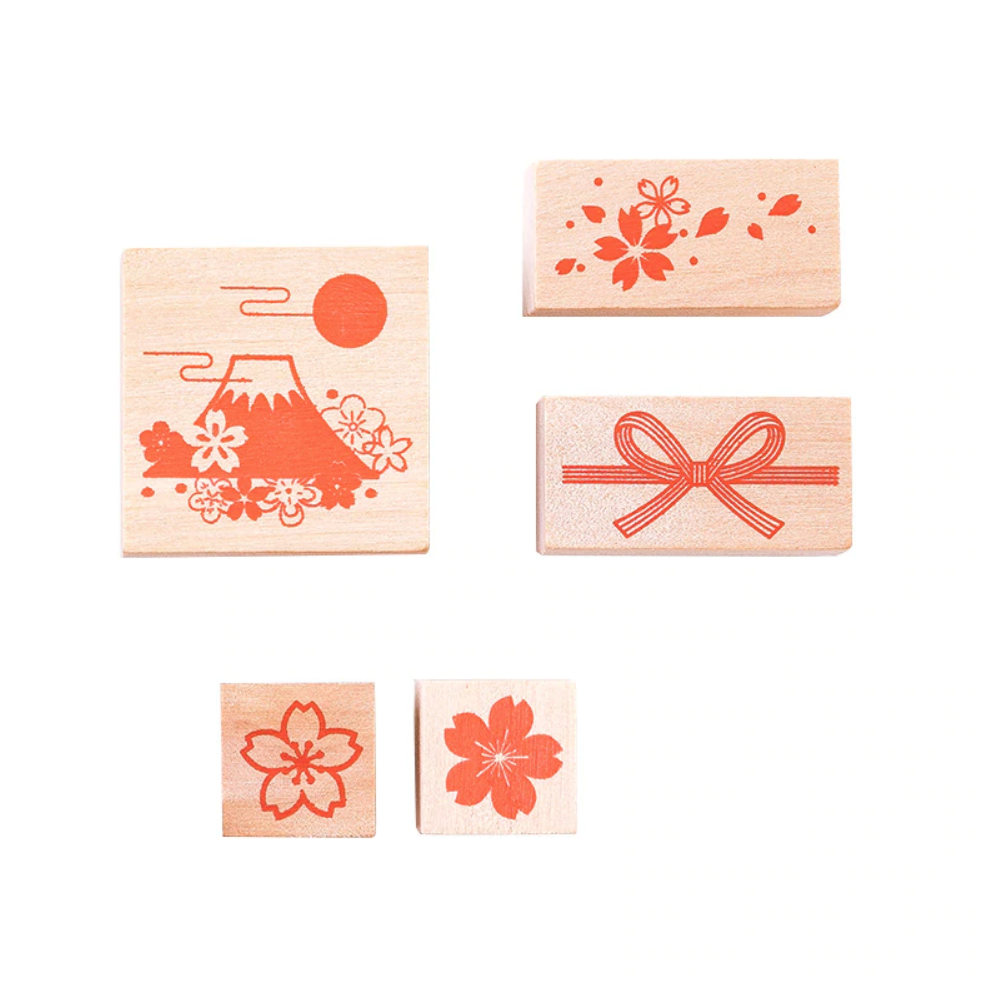 Spring in Japan Wooden Stamps