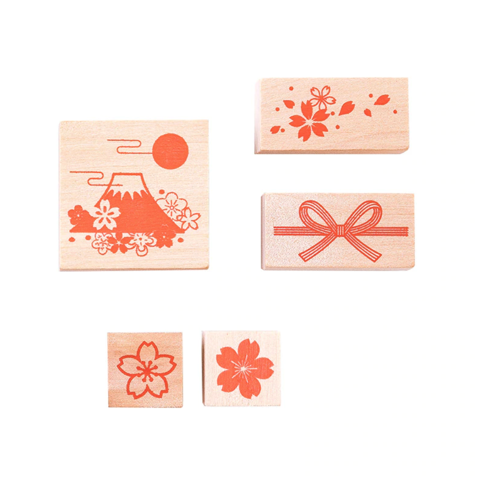 Spring Theme Cute Korean Style Flowers Fox Stamp Sticker Journal Decorative