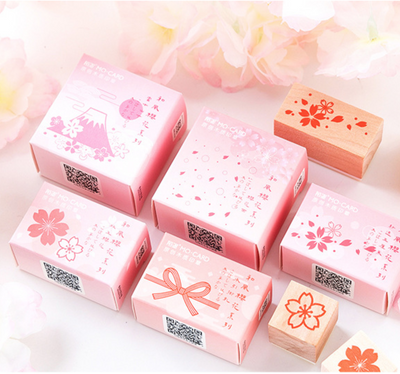 Spring in Japan Wooden Stamps