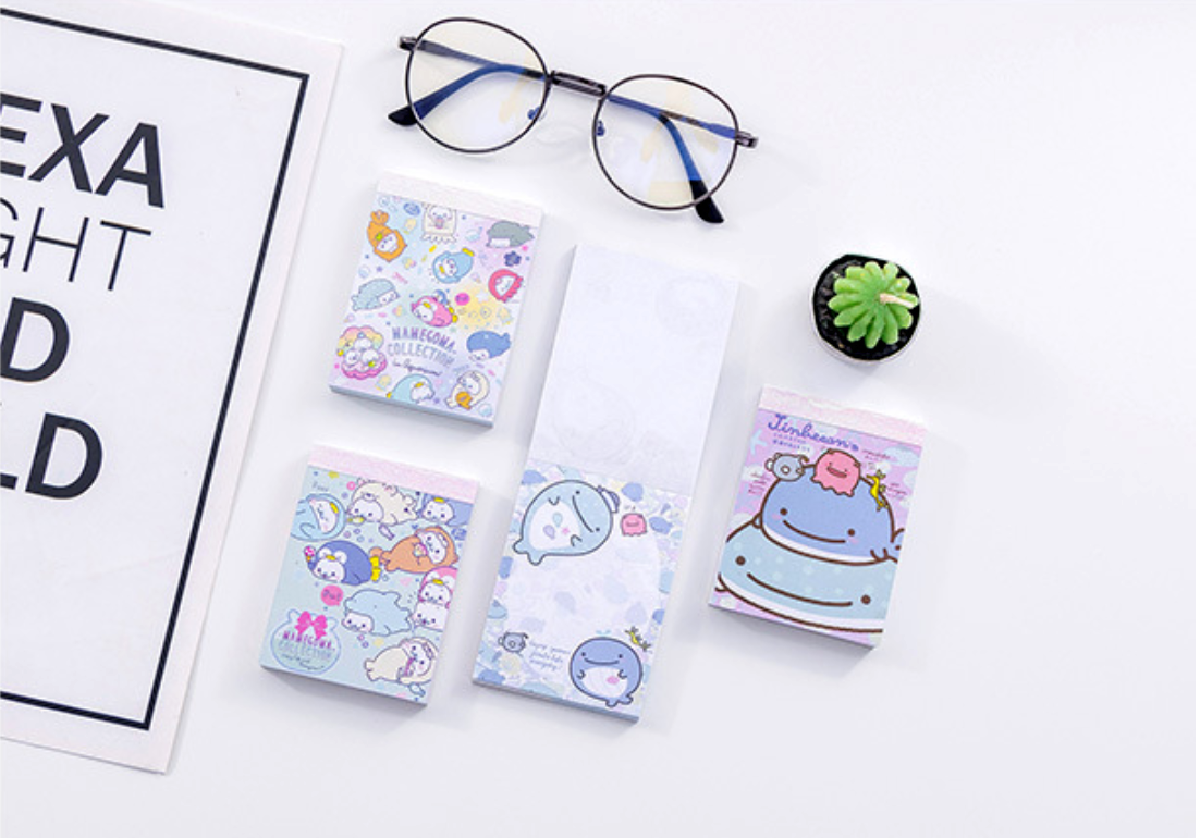 Jinbe San and Mamegoma Mini Notepad