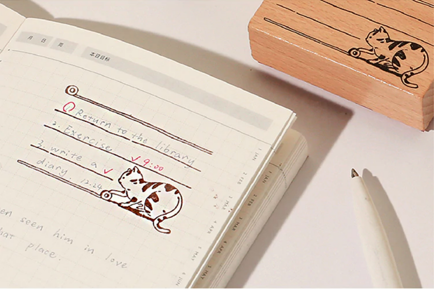 Journaling Cat Stamps