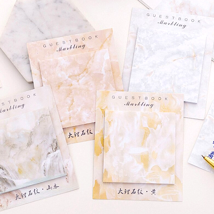 Marble Sticky Notes - Kawaii Pen Shop – Cutsy World