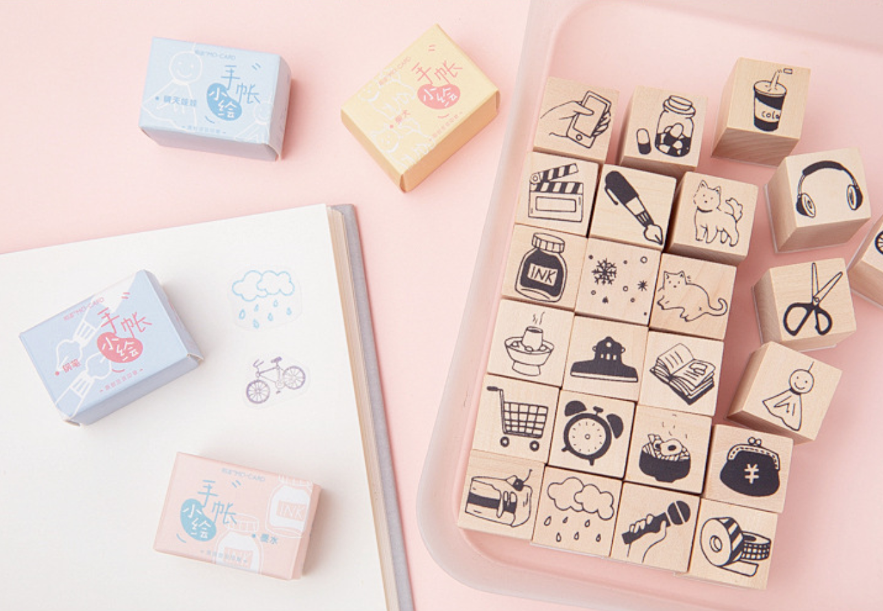 My Everyday Life Wooden Stamps