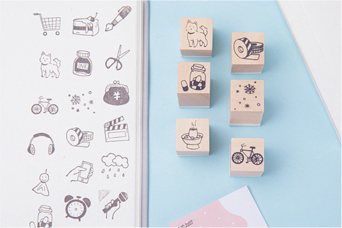 My Everyday Life Wooden Stamps