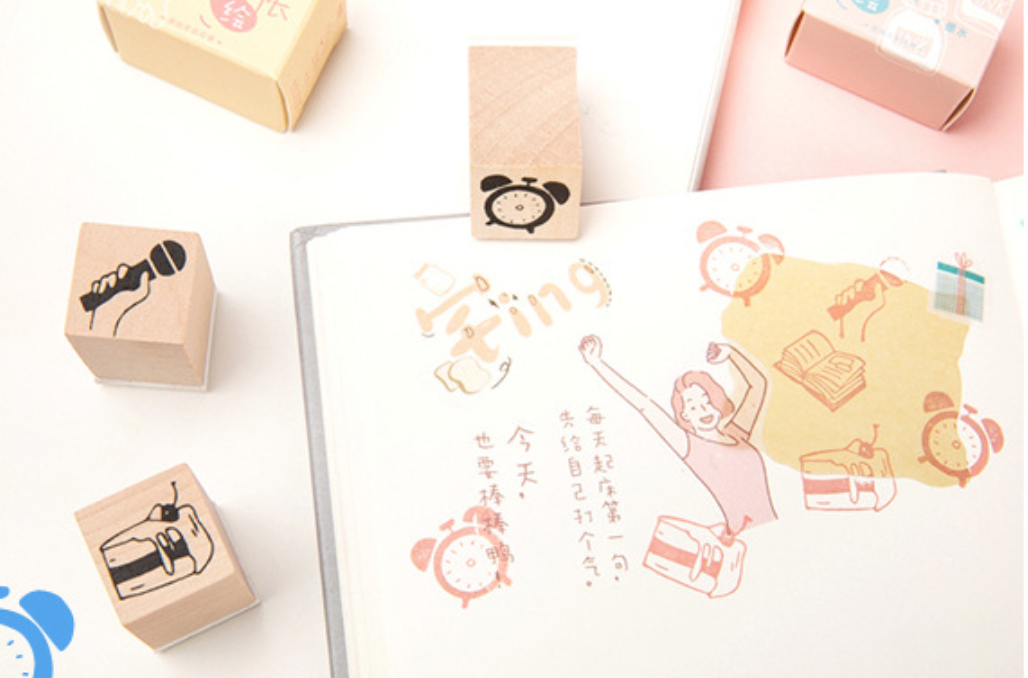 My Everyday Life Wooden Stamps