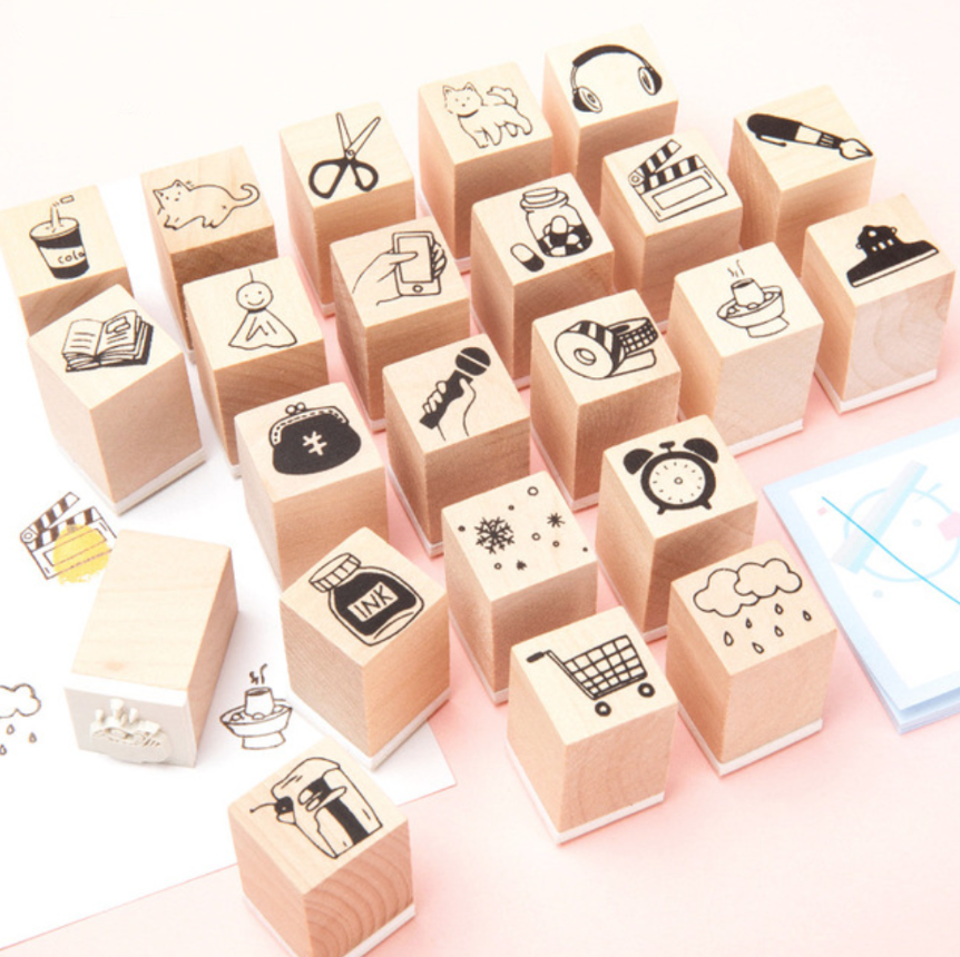 My Everyday Life Wooden Stamps