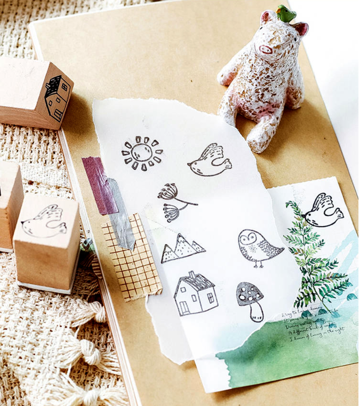 Natural Life Wooden Stamps