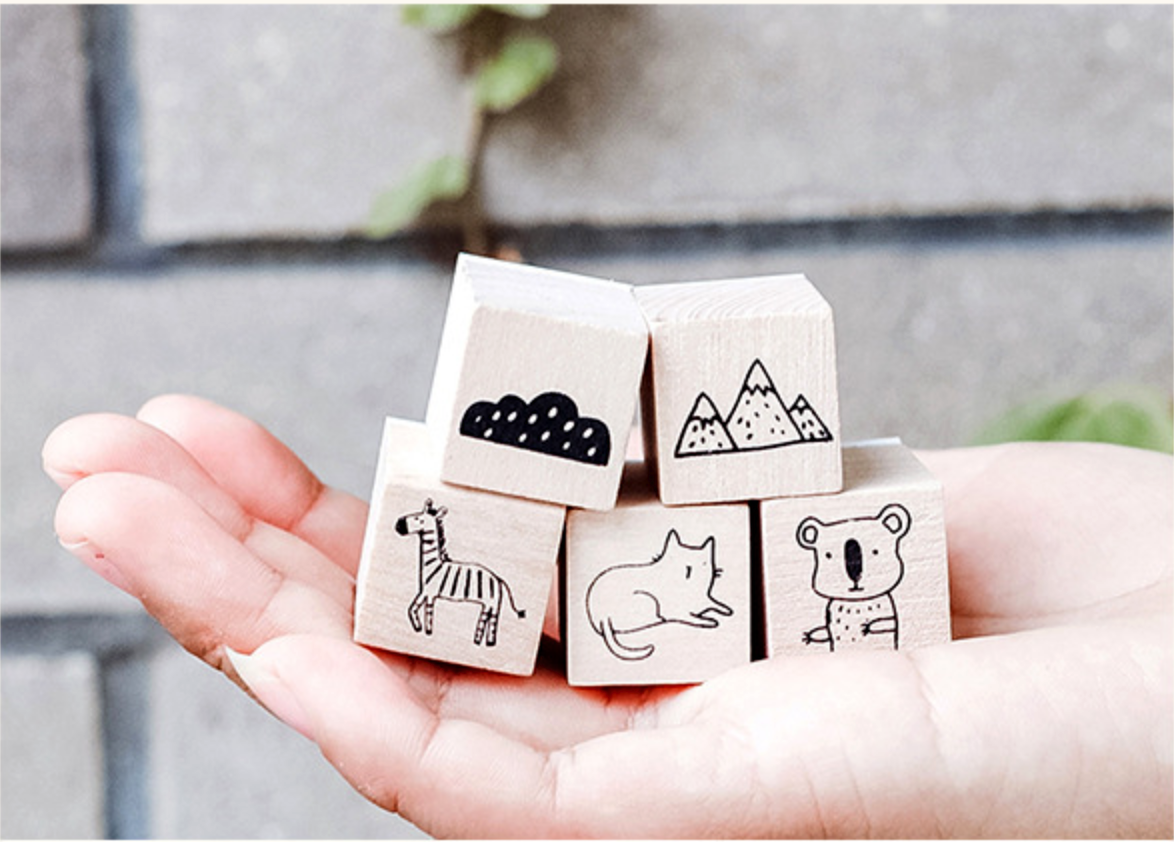 Natural Life Wooden Stamps