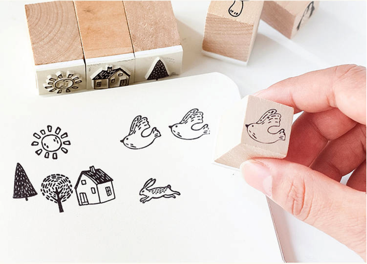 Natural Life Wooden Stamps