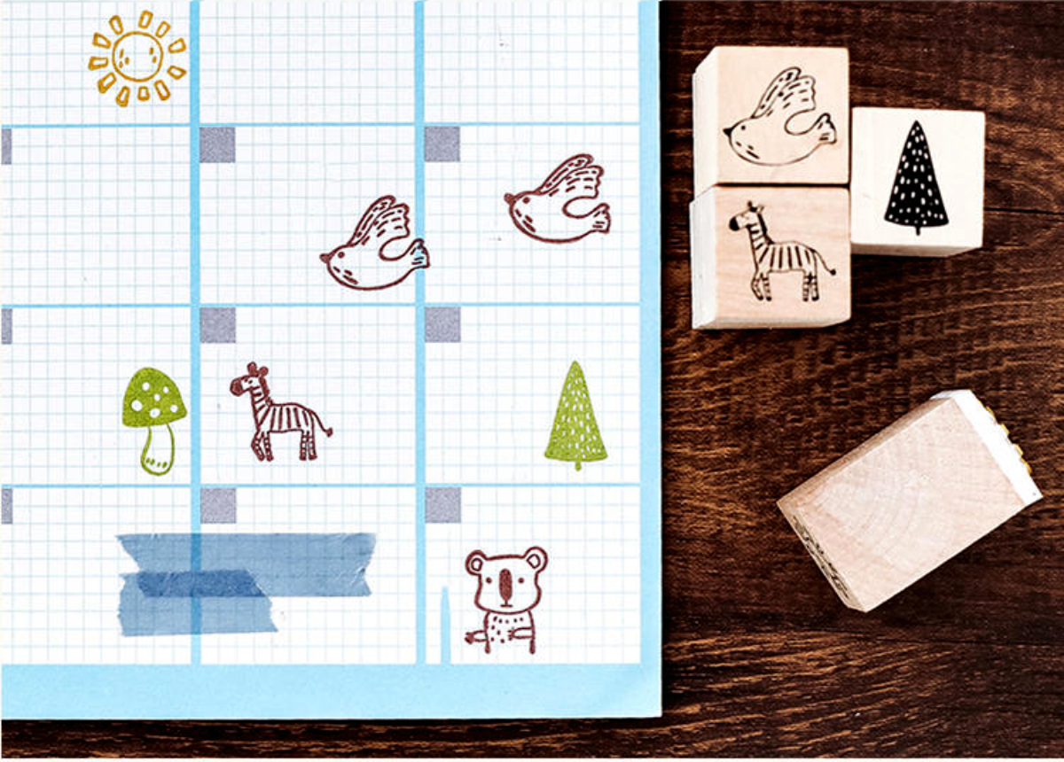 Natural Life Wooden Stamps