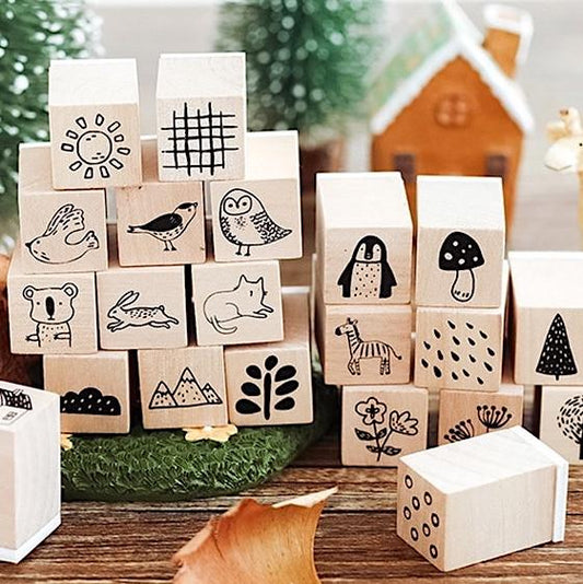 Natural Life Wooden Stamps