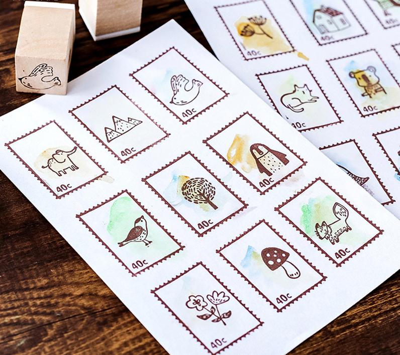 Natural Life Wooden Stamps