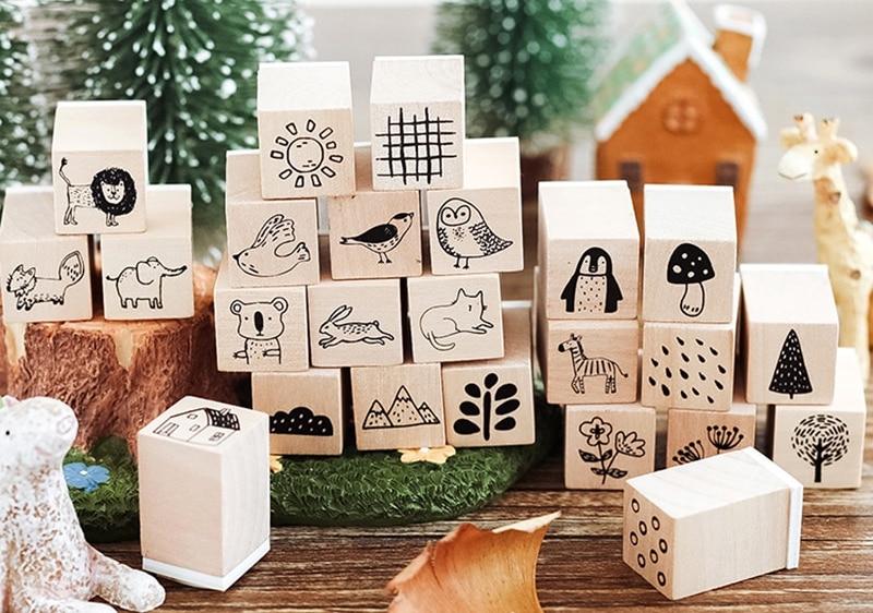 Natural Life Wooden Stamps