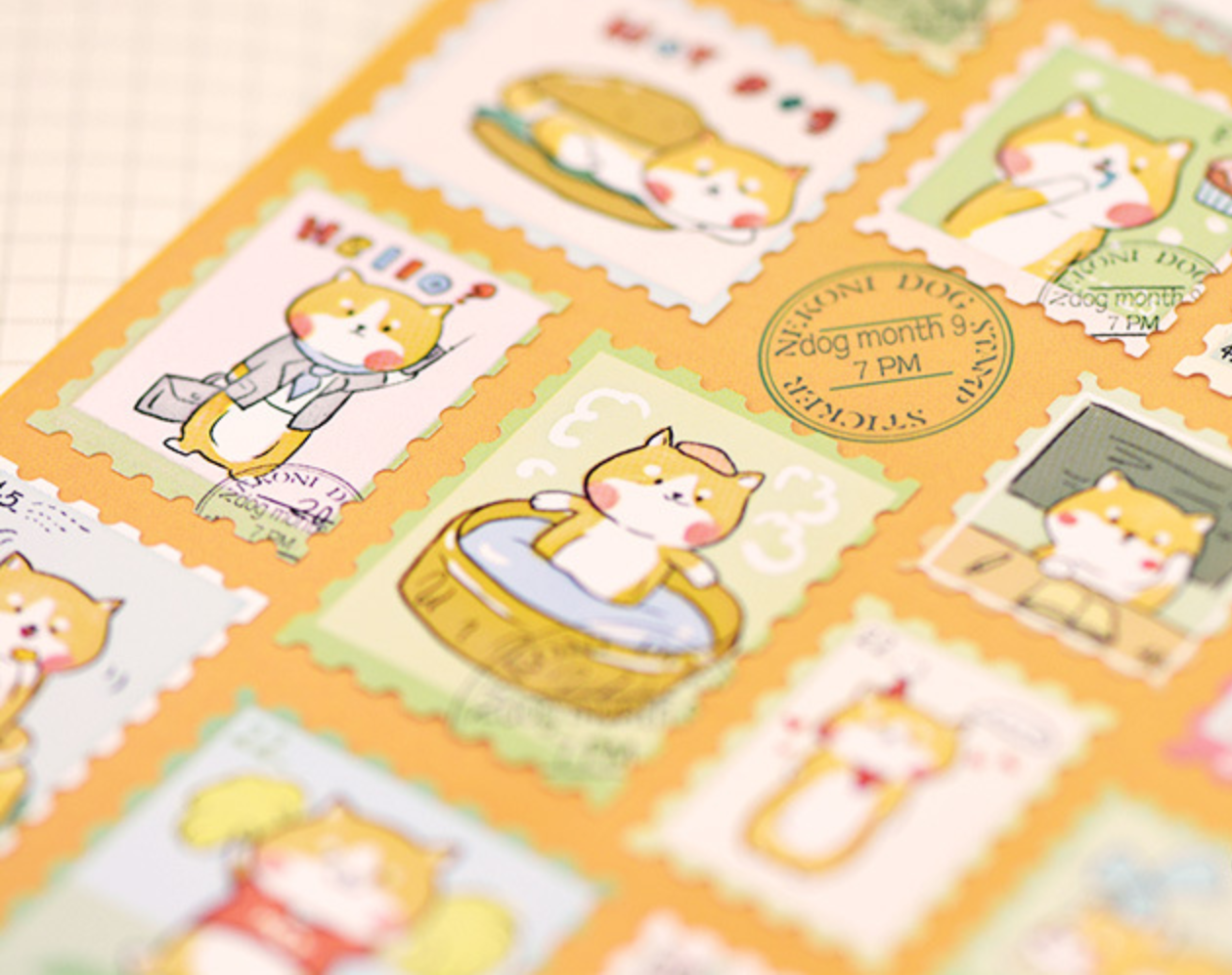 Nekoni Animal Stamp Stickers