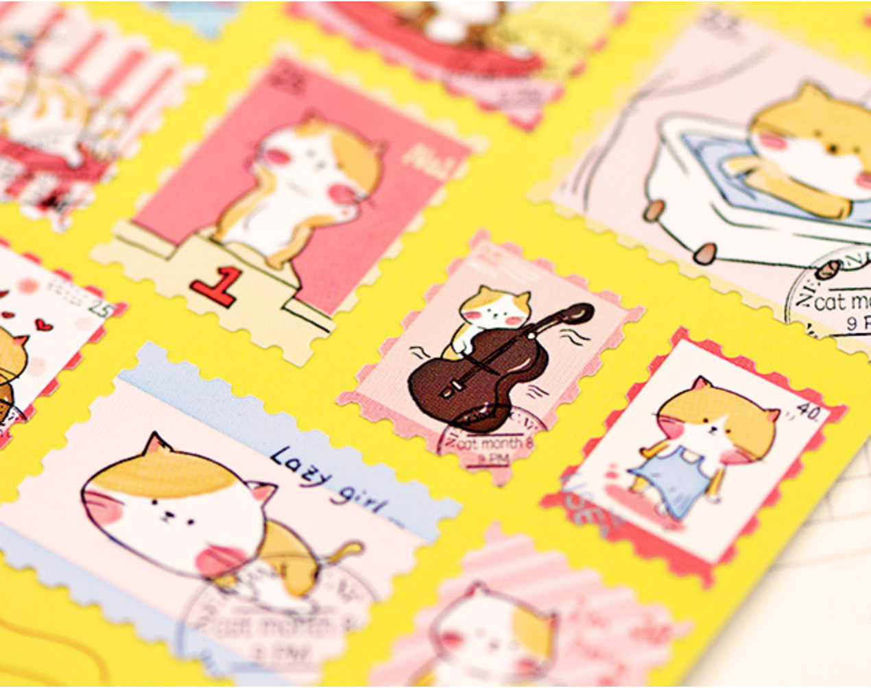 Nekoni Animal Stamp Stickers