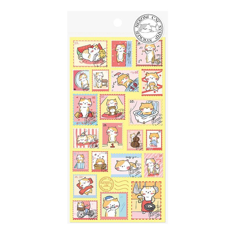 Nekoni Animal Stamp Stickers