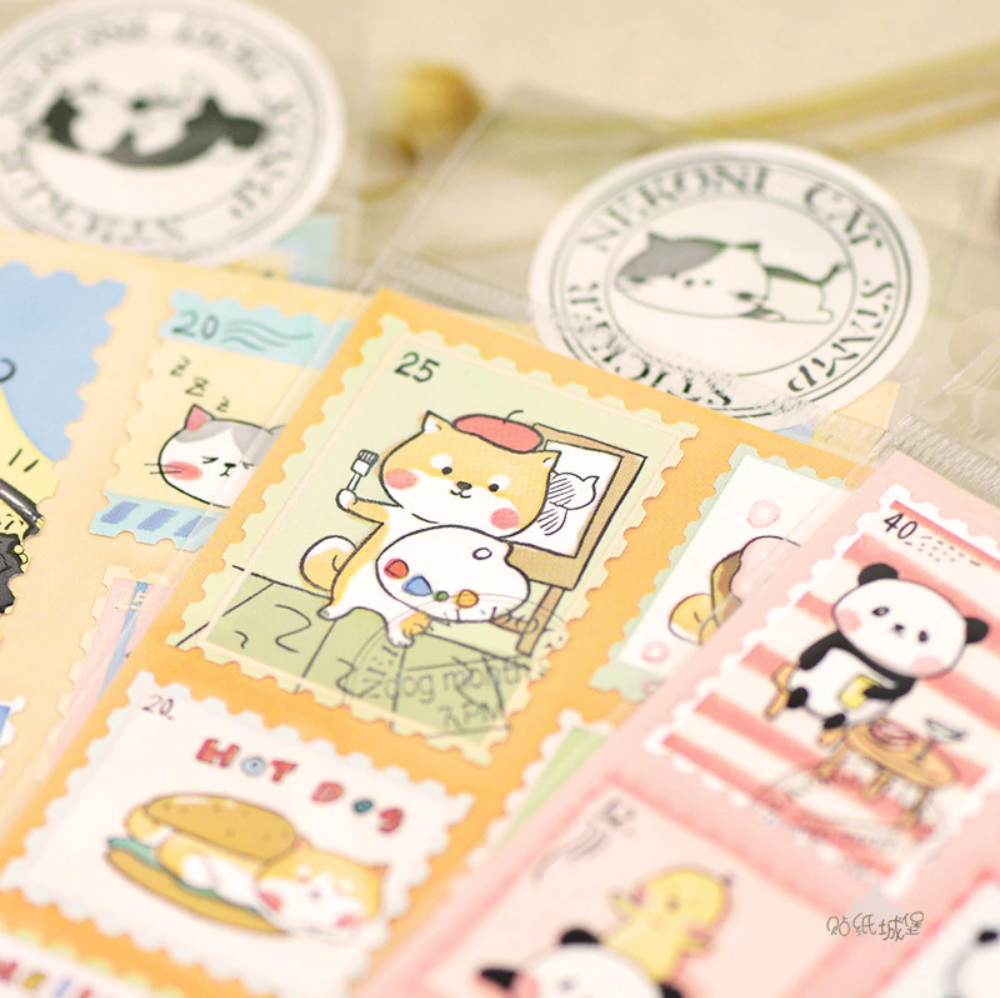 Nekoni Animal Stamp Stickers