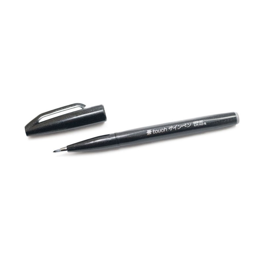 Pentel Fude Touch Brush Sign Pen - Black