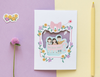 Rosy Posy Greeting Card + Envelope