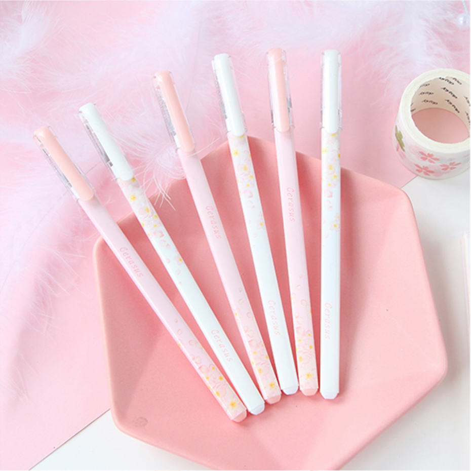 Wholesale Cute Cute Gel Pens In Pink Cherry Blossom And Black Perfect For  Writing, Stationery, And School Supplies From Lilyzhy, $28.94