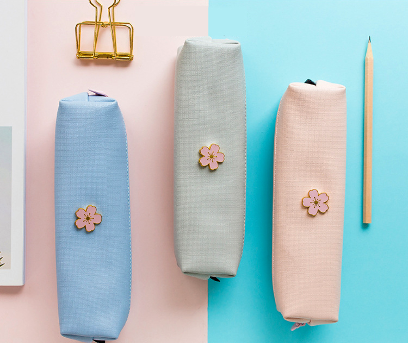 Sakura Square Pencil Case