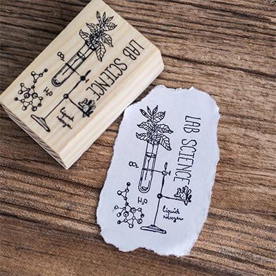 Science Lab Wooden Stamps