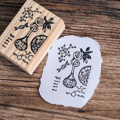 Science Lab Wooden Stamps