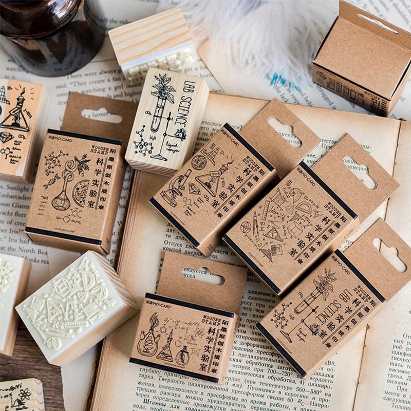 Science Lab Wooden Stamps