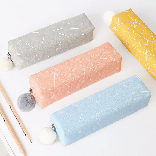 Square Shape Canvas Pencil Case