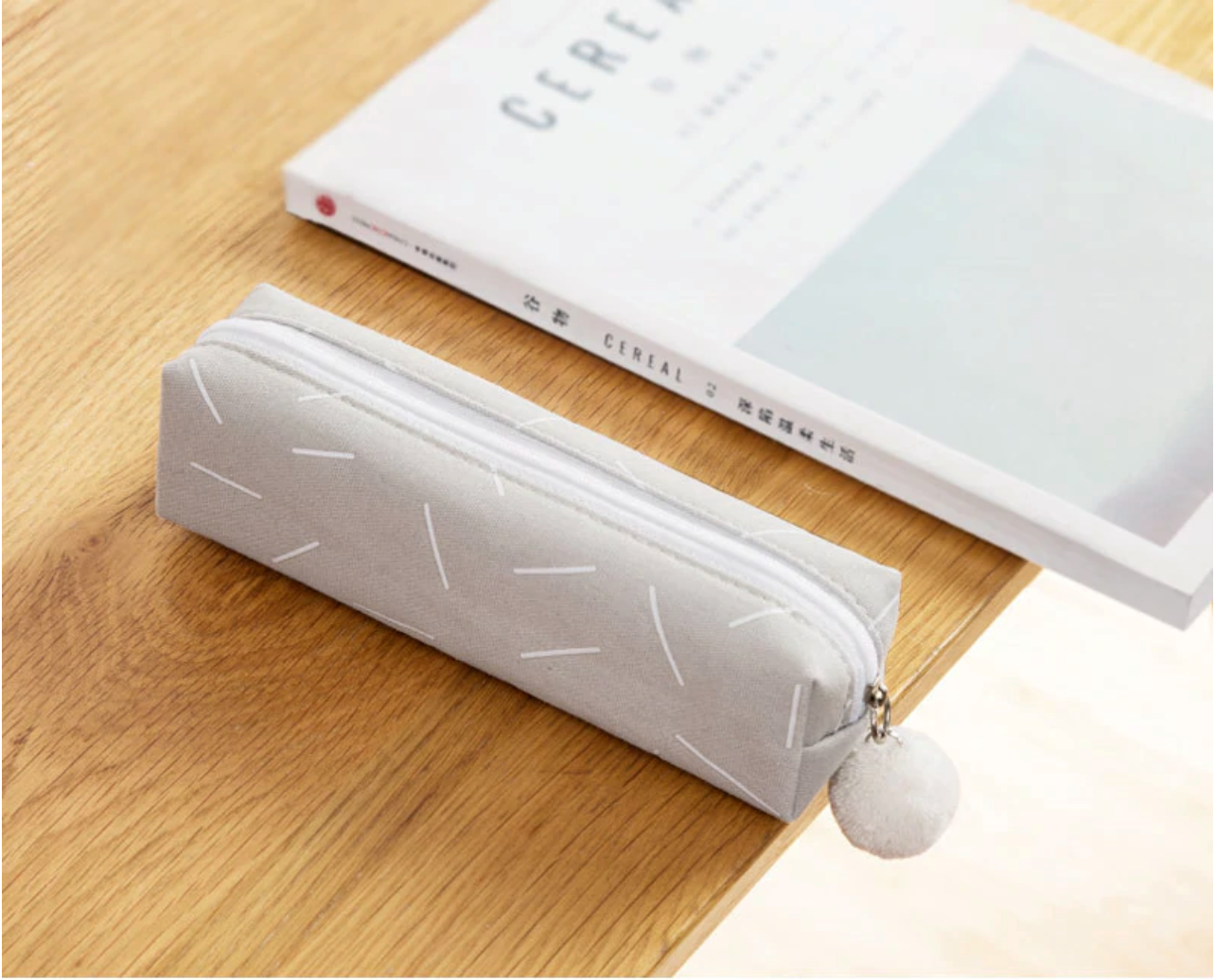 Square Shape Canvas Pencil Case