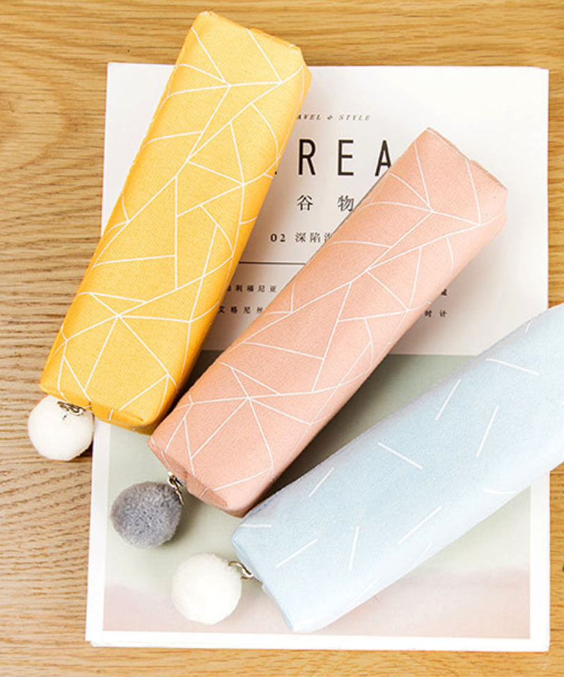 Square Shape Canvas Pencil Case