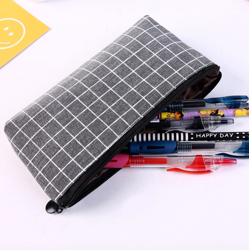 Square Shape Canvas Pencil Case - Japanese Kawaii Pen Shop - Cutsy
