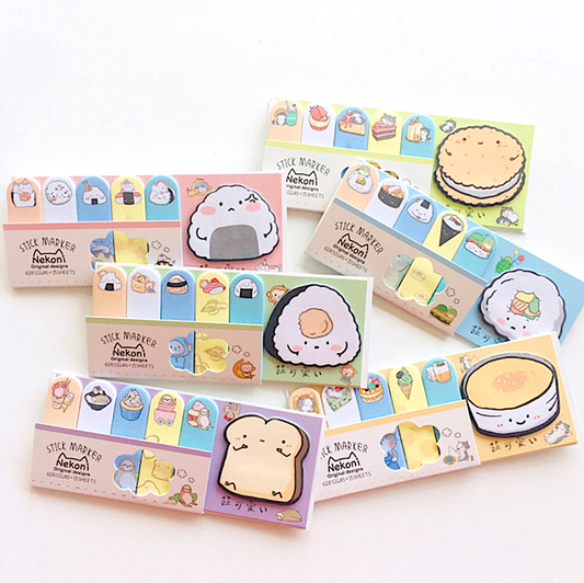 Nekoni Food Sticky Notes