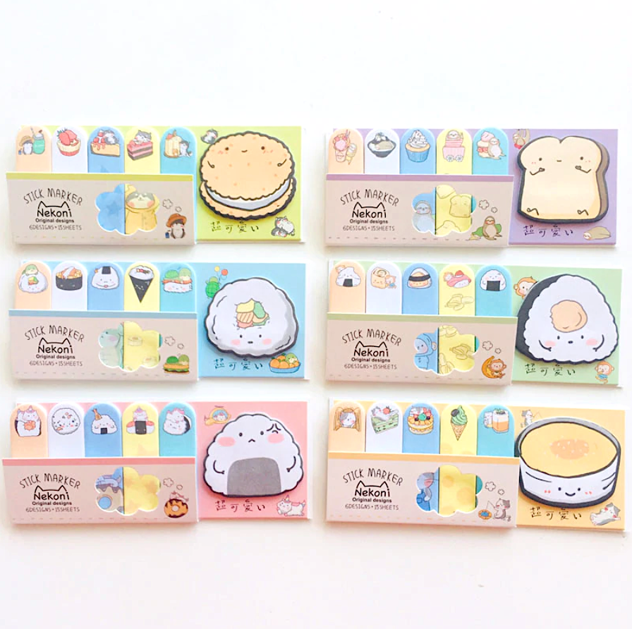 Nekoni Food Sticky Notes