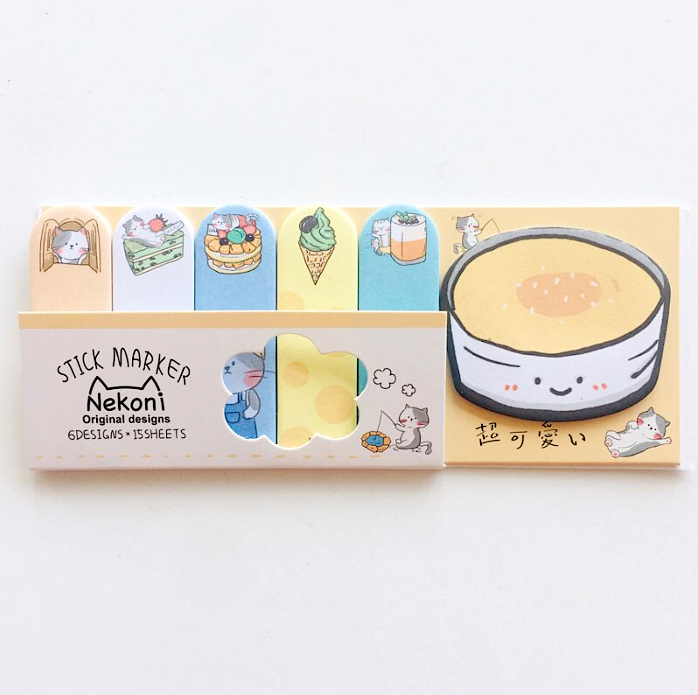 Nekoni Food Sticky Notes