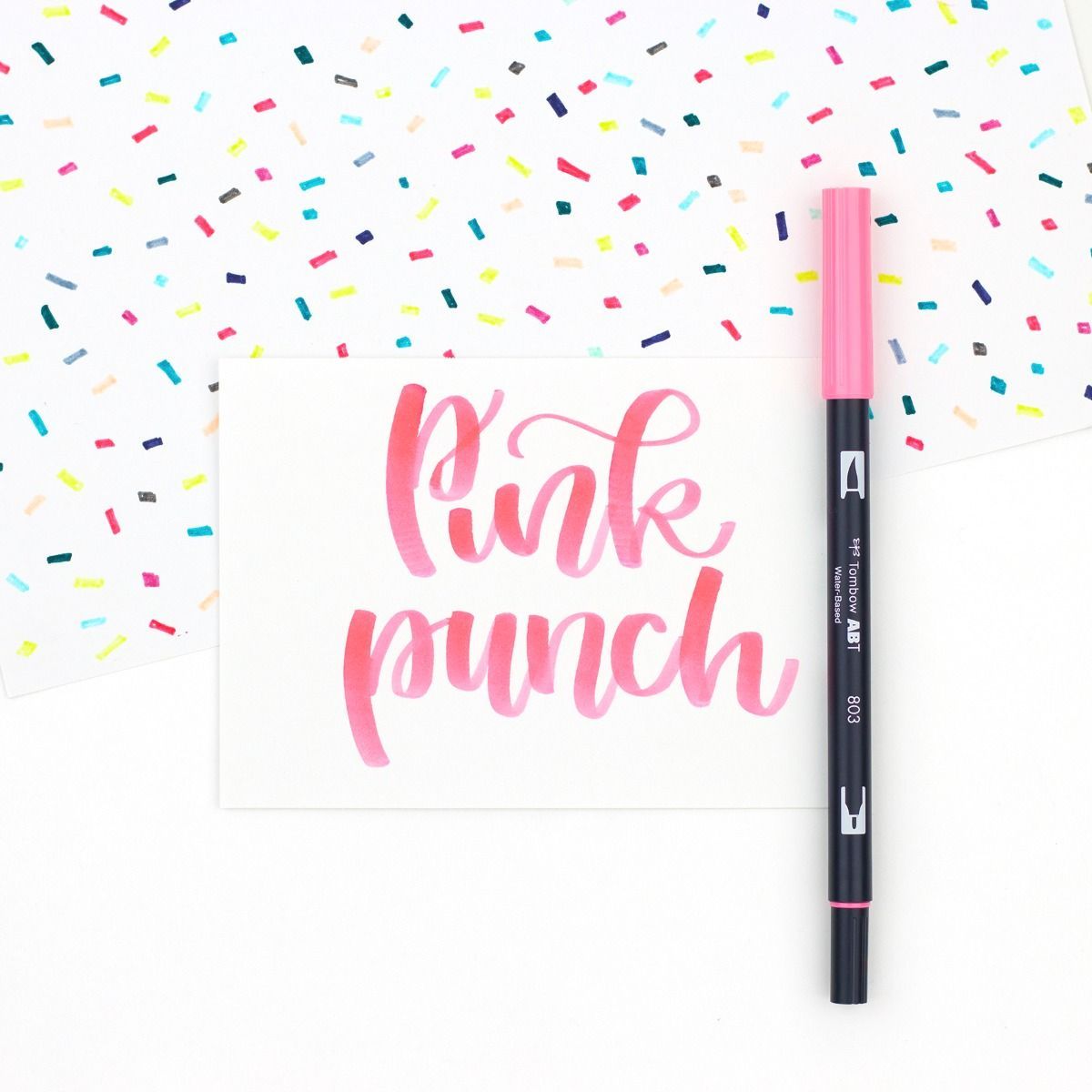 Tombow Dual Brush Pen Box Of 6 Pink Punch