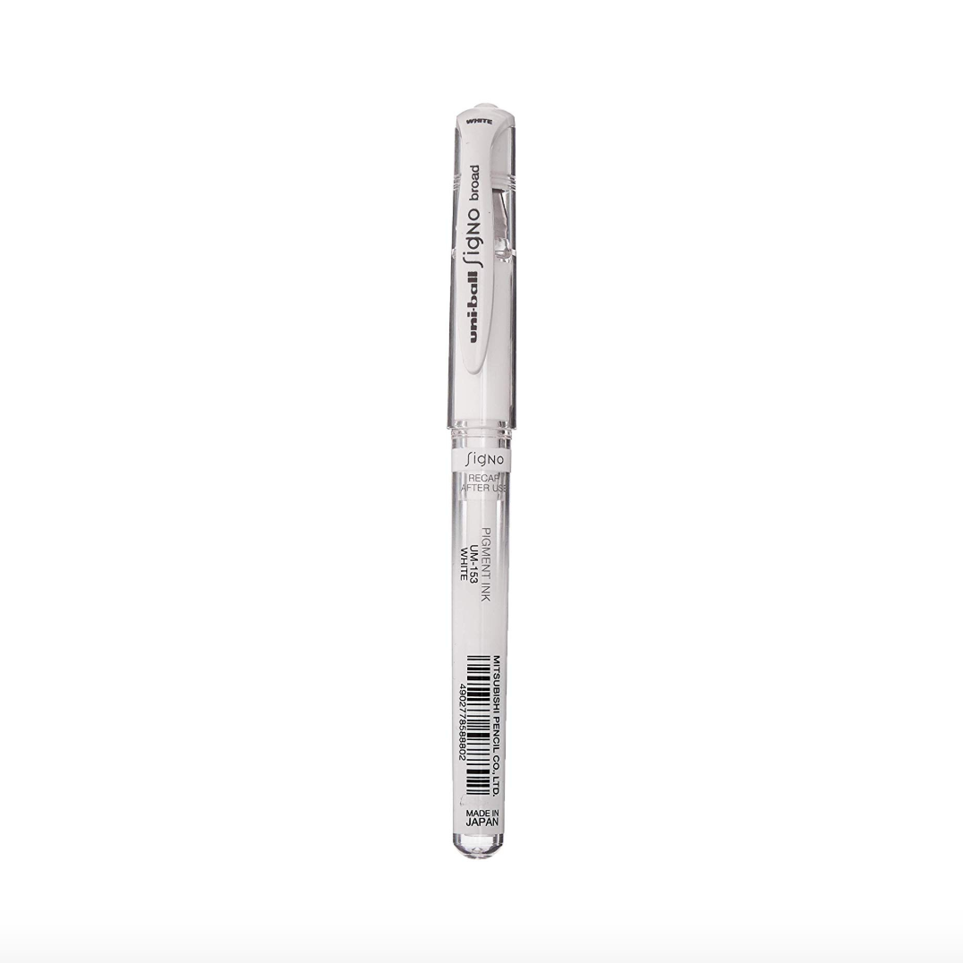 Uni-ball Signo Broad Gel Pen - White Ink - Japanese Kawaii Pen Shop - Cutsy  World