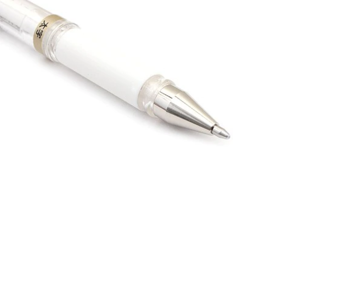Uni-ball Signo Broad Gel Pen - White Ink - Japanese Kawaii Pen