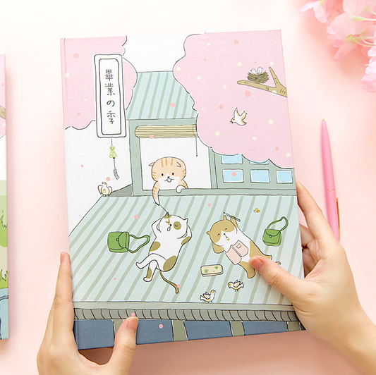 Cat Hanami Ring Binder