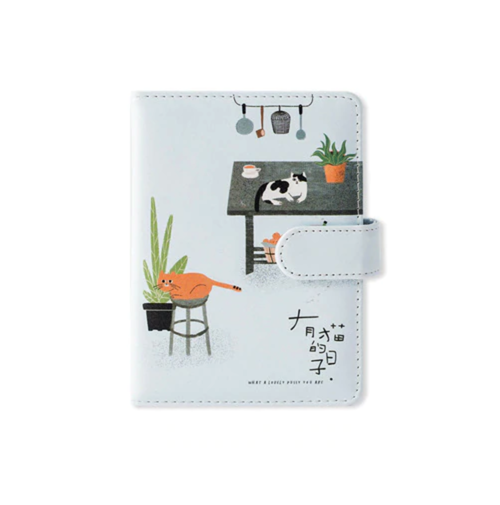 'Home Is Where the Cat Is' Leather Diary Planner A6 Binder