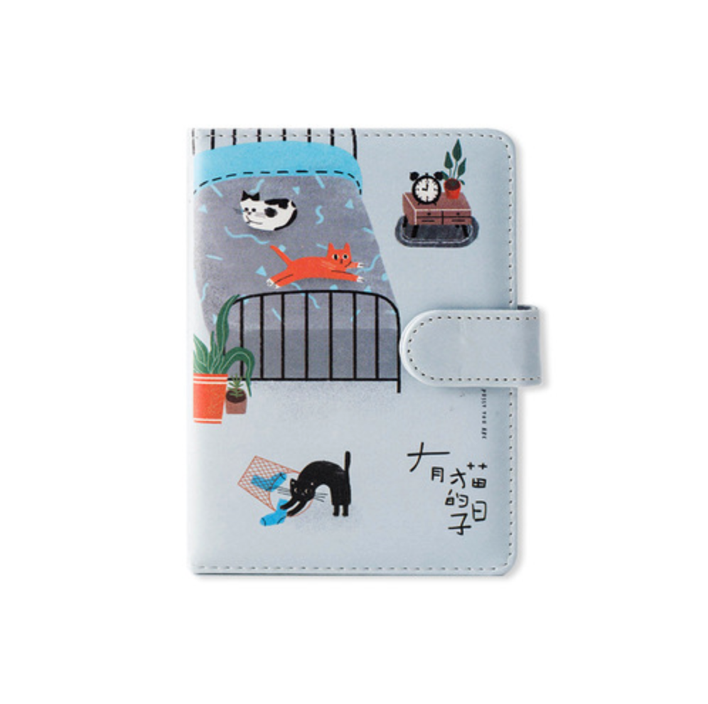 'Home Is Where the Cat Is' Leather Diary Planner A6 Binder