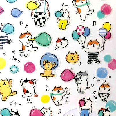 Goro Goro Nyansuke Stickers - Puka Puka