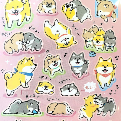 Shibanban Plastic Stickers - Waku Waku