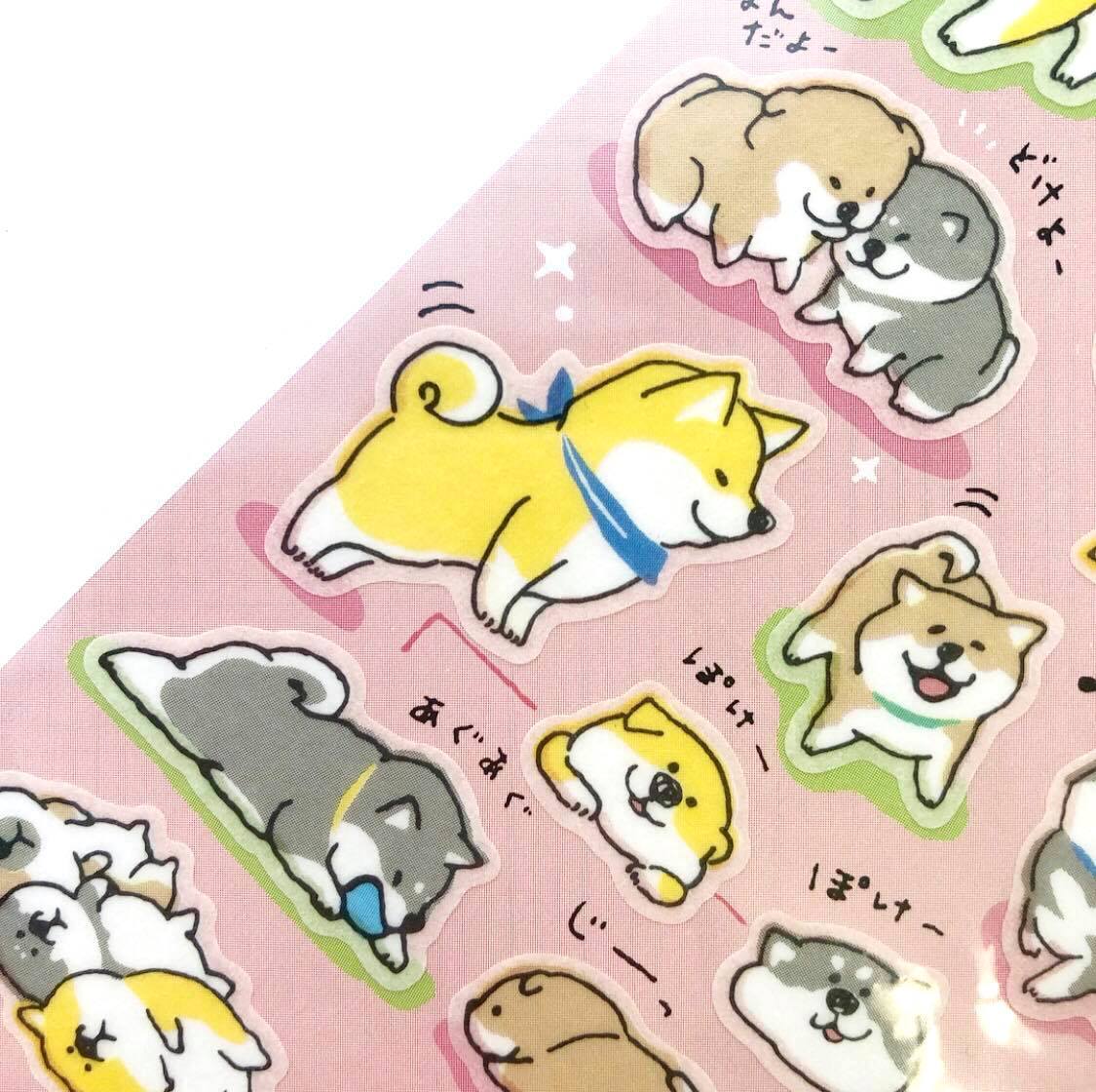 Shibanban Plastic Stickers - Waku Waku