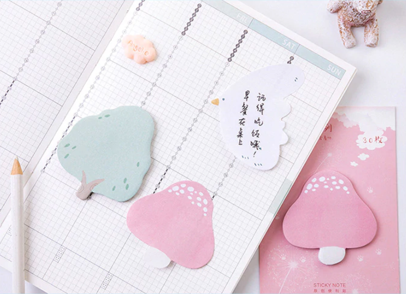 2PCS Sticky Notes, Deli Self-Stick Notes Pastel Color, 100 Sheets/Pads  Pastel School Supplies Post It Notes 