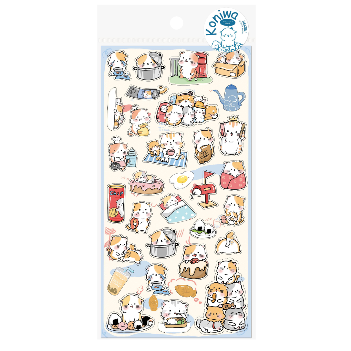 Koniwa Original Animal Stickers (6 Types)