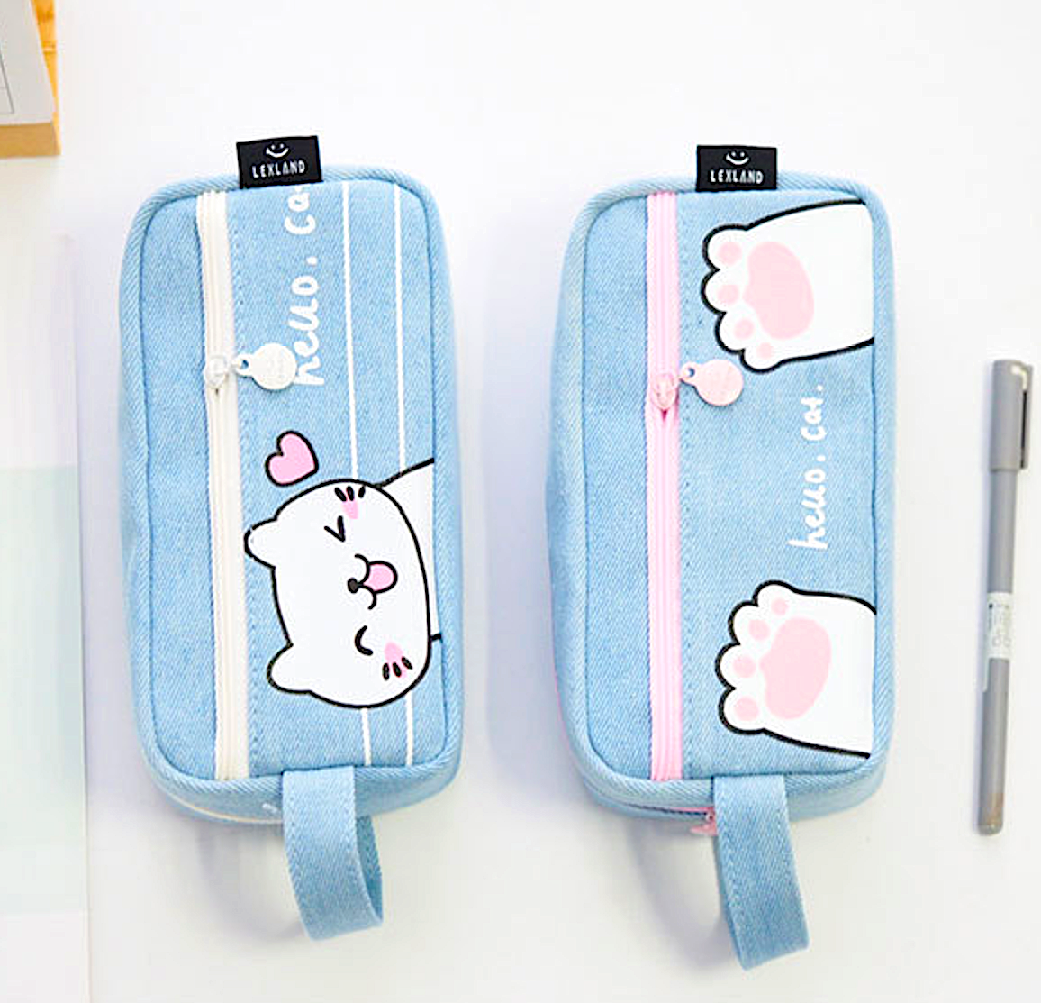 Hello Neko Pencil Case - Large