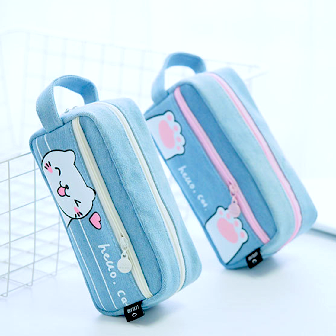 Hello Neko Pencil Case - Large