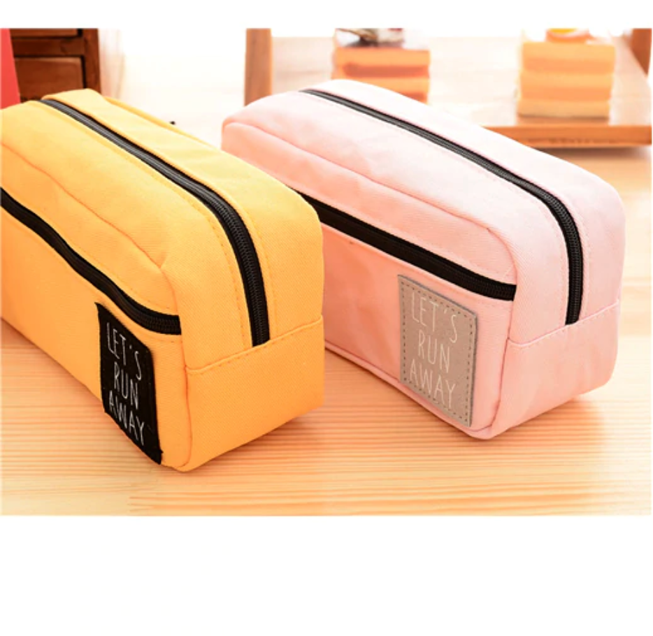 1pc Simple Multi-layer Large Capacity Japanese Style Student Pencil Case