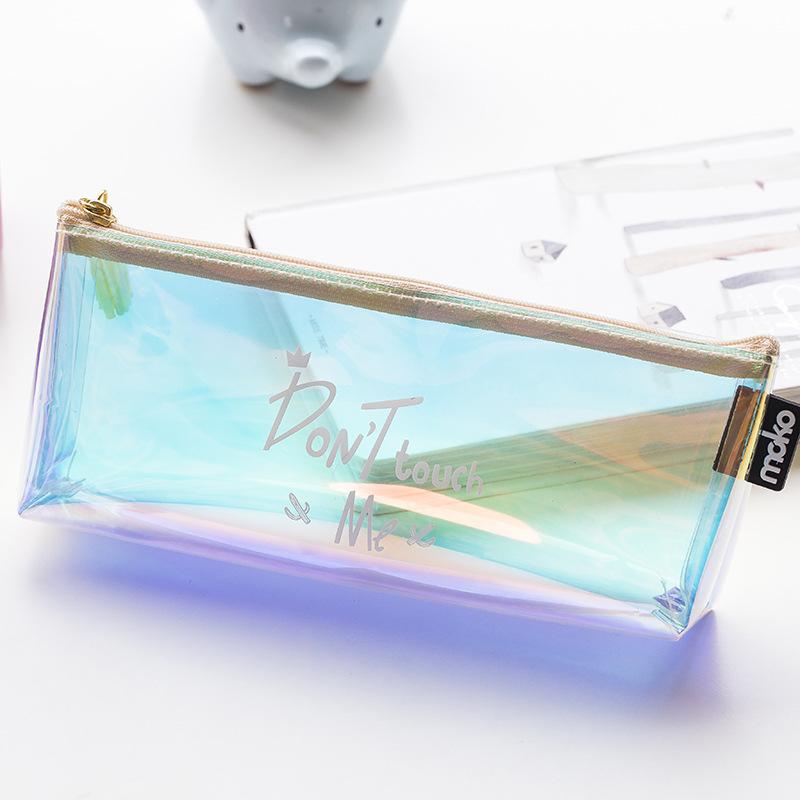 Don't Touch Me Holographic Pencil Case